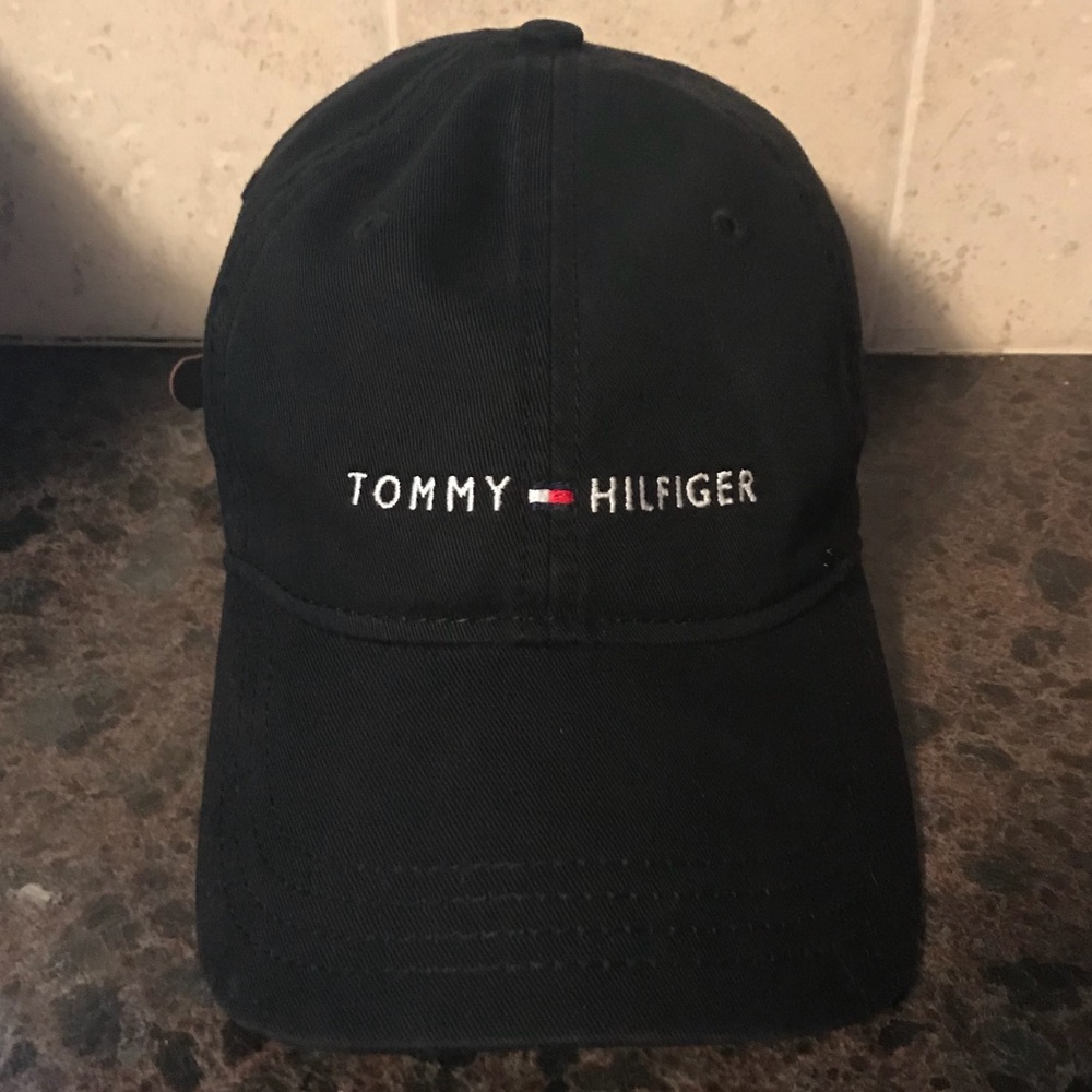 Tommy Hilfiger Cotton Baseball Cap Logo Navy